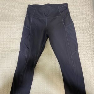 Graphite gray lululemon fast and free tight high rise 7/8 length leggings